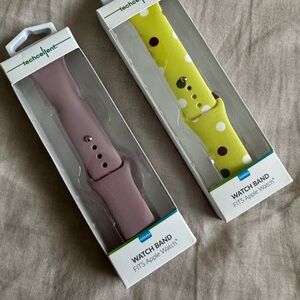 Set of Two Apple Watch Bands, 44mm, Colorful and Brand New!!